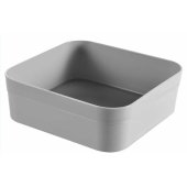 ORGANIZER SQUARE 15X15X5CM GREY