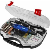 Dedra minišlifuoklis 135W – priedų rinkinys, 215 vnt., w