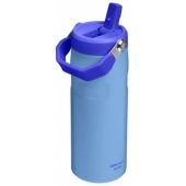 The IceFlow butelis Flip Straw 2.0 470ml šviesiai mėlynas