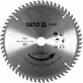 Yato PVC pjovimo diskas 185x60x20 (YT-60627)