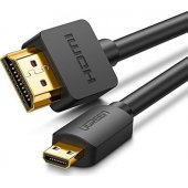 HD127 micro HDMI to HDMI 4K 60Hz 1m Black
