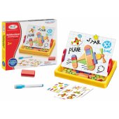LeanToys magnetinė lenta geometrinėms figūroms piešti, magnetukai
