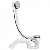 Bath siphon Simplex with cable 40/ 50x725mm, chrome