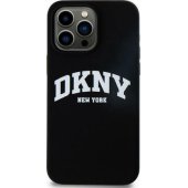 "Silicone White Printed Logo MagSafe Case iPhone 16 Pro" Black