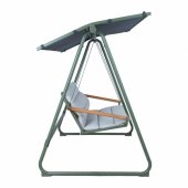 Garden swing MASSIOM 2-seater, green