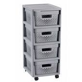 Curver Infinity wheeled bookcase 231558