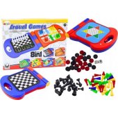 Travel Game 8in1 Chess Checkers Ludo Backgammon Chinese Snakes and Lad