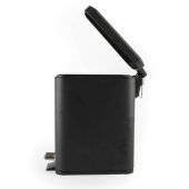 LA041173BLKPEU7 Slimline Pedal Bin - Black 5-Litre