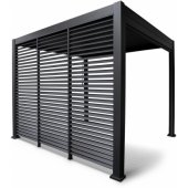Blind wall for awning MIRADOR-111 123.5cm Dark Grey