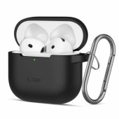 Silicone Hook Airpods 4 cover black