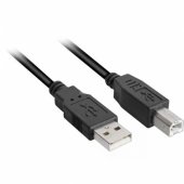 USB 2.0 laidas A-B juodas 5m
