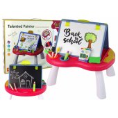 LeanToys 2-in-1 Chalkboard Table Snakes Chinese Snakes Game Pens