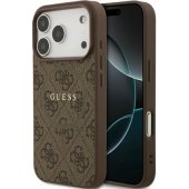 PU Leather 4G Colored Ring MagSafe Case iPhone 17 Pro Max Brown