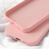 „Soft Silicone Case iPhone 13 Pro“ šviesiai rožinis
