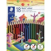 Staedtler Noris colour Wopex spalvoti pieštukai, 18 spalvų