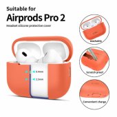 Silicone AirPods pro 1/ 2 cover orange