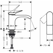 Vivenis Pillar Tap 80 Chrome