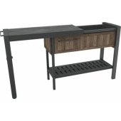 Extendable Party Station Walnut