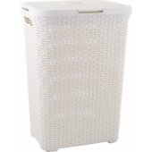 Kosz na pranie Curver Natural Style 60L kremowy (189207)