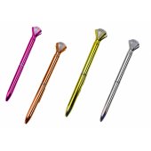 Diamond Ballpoint Pen in Shiny Blue Refill 0.7mm Mix