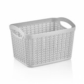 Basket 3.3L KNIT Grey 21x16x14cm