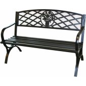 9085431 Bench 127x60x85cm Black