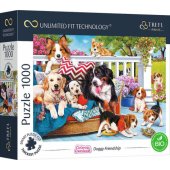 Trefl dėlionė 1000 Doggies Doggy Friendship Unlimited Fit Technology