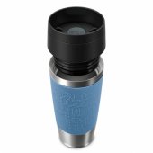 Emsa TRAVEL MUG Classic termo puodelis (mėlynas / nerūdijantysis plienas, 0,36 litro)