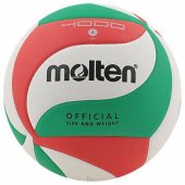 Molten Volleyball V4M4000 white-red-green (MOLTEN171108)