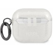 "KLA3UKHGS Karl®s Head Case for AirPods 3" Silver Glitter