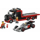 60493 F1 Display Truck with Audi F1 Race Car