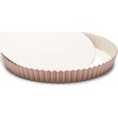 Patisse kišo forma nuimamu dugnu, 28 cm, plienas, vario / smėlio spalvos