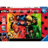 Ravensburger dėlionė vaikams - Ladybug en mission, 100 detalių