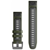 22mm QuickFit Silicone Strap Moss/ Graphite