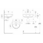 Geberit Selnova izlietne 45x37cm