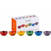 Set of 6 stoneware bowls 330ml in different colors