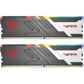 Viper Venom RGB matinė juoda sidabrinė 16 GB DDR5 6000 MHz UDIMM PVVR516G6