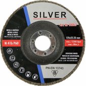 Sidabrinis žiedlapinis šlifavimo diskas 125 mm P60 (10053)