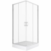 Duškabīne 3D PRIVIA 800x800mm, kantains paliktnis, sifons