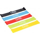 One Fitness Mini Band PBF-SET05 skirtingi pasipriešinimo lygiai komplekte wieloko