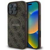 4G Ring Classic Logo MagSafe dėklas iPhone 16 Pro, rudas