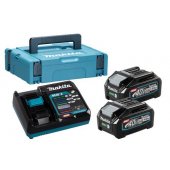 Makita Power Source Kit Li 40V 4Ah (black/ blue, 2x battery BL4025, 1x