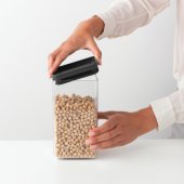 TASTY+ kvadratinis indas 1.6l tamsiai pilkas