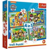 Puzzle 4in1 Holiday Paw Patrol Trefl 34395