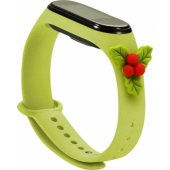Dirželis Xmas Xiaomi Mi Band 5 / 6 Mistletoe – žalias