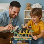 Games G2595 Wooden Workbench With Accesories