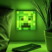 Minecraft Creeper naktinė lempa