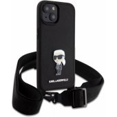 "KLHCP15SSASKNPBK Crossbody Metal Ikonik" dėklas, skirtas iPhone 15
