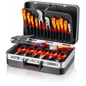 KNIPEX "Vision24" electric tool case, tool set (black, 20 pieces)