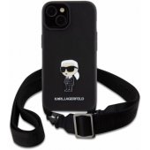 "KLHCP15SSASKNPBK Crossbody Metal Ikonik" dėklas, skirtas iPhone 15